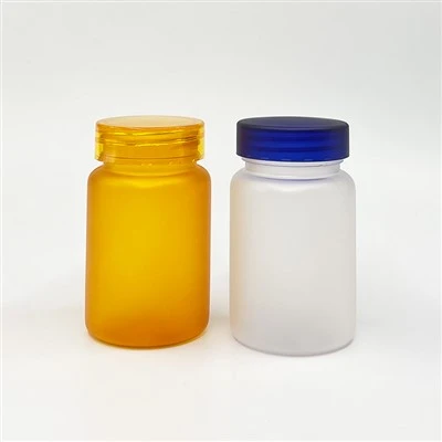 100cc PET Buzlu Plastik Hap Şişesi